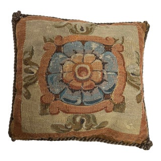 Antique Aubusson French Down Pillow For Sale