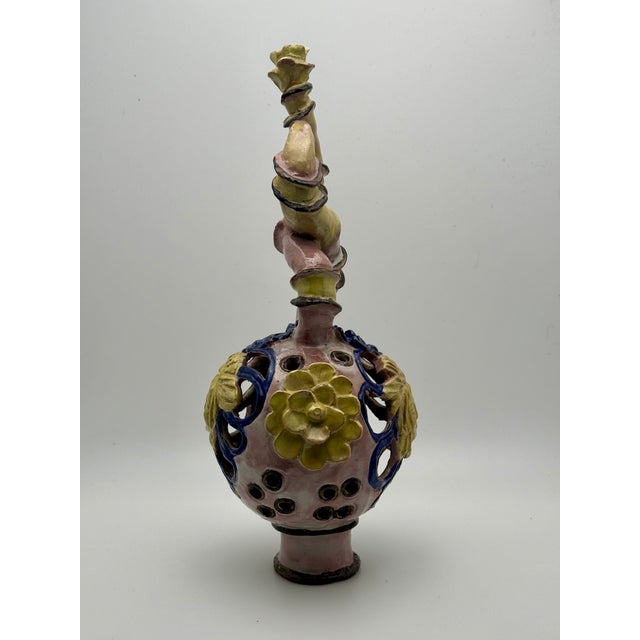 Viennese Art Deco Ceramic Model 714/1 Mask Vessel by Vally Wieselthier for Wiener Werkstätte, 1919–1922 For Sale - Image 6 of 14