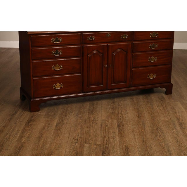 Wood Henkel Harris Virginia Galleries Cherry 9 Drawer Dresser For Sale - Image 7 of 18