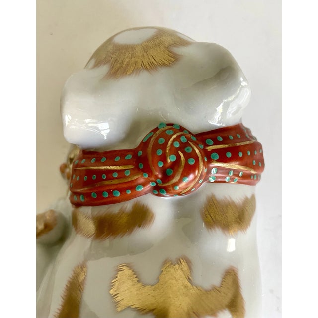 Early 1900's Japanese Kutani Porcelain Sleeping Cat For Sale - Image 9 of 11