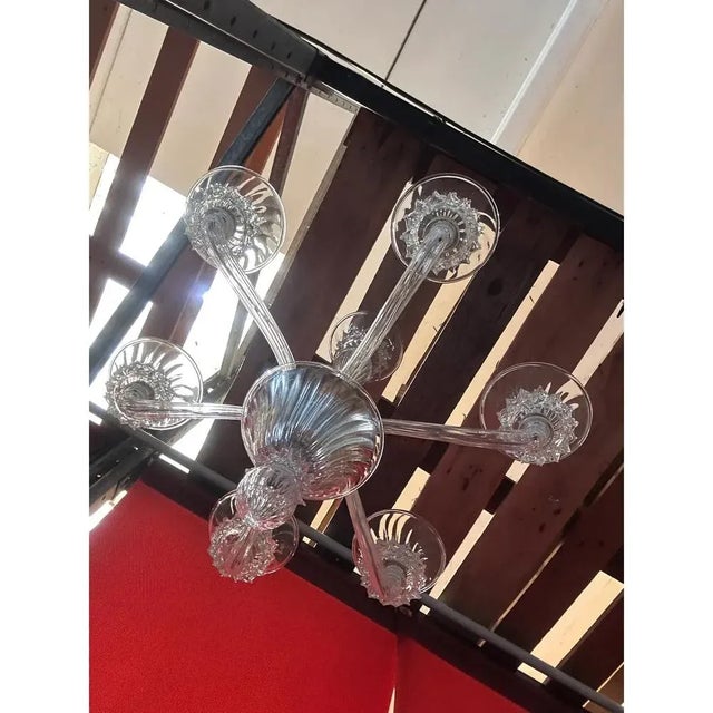 Contemporary Transparent Murano Glass Chandelier with Trasparent Rostrato Boubeches by Simoeng For Sale - Image 3 of 8