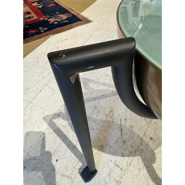 J. Wade Beam Pair of J. Wade Beam “Hemisphere” Rolling Side Tables, 1980s For Sale - Image 4 of 7