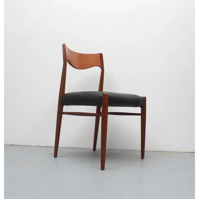 Chair in Teak and Leather, 1965 For Sale - Image 3 of 12