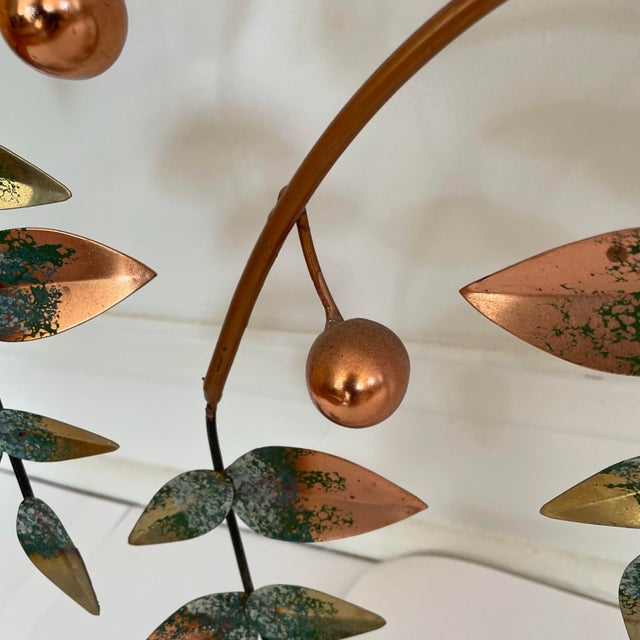 Brutalist Vintage Curtis Jere Tree of Life Mid Century Brutalist Copper Brass Wall Sculpture Signed For Sale - Image 3 of 6