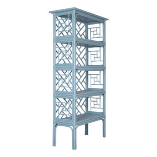 Chippendale Etagere, Pool Blue For Sale