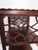 1960s George III Chinoiserie Style Mahogany Three-Tier End Table Shelf For Sale - Image 4 of 5