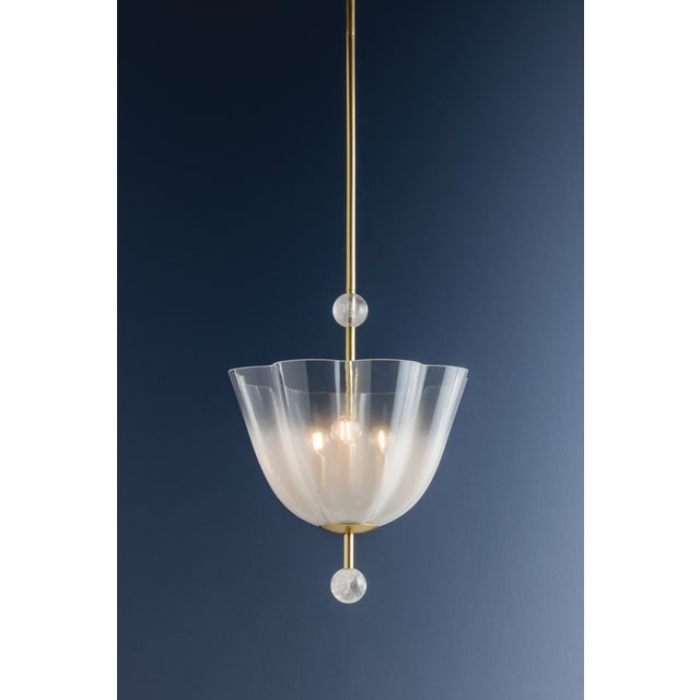Hudson Valley Lighting Cambria Heights 17 in. 3 Light Lantern in Aged Brass Finish For Sale In New York - Image 6 of 10