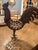 A wonderfully expressive vintage handcrafted fabricated metal rooster sculpture featuring rustic folk-art character and...