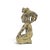 Mid 20th Century Vintage Mexican Hand-Carved Onyx/Tecali Jaguar Warrior Sculpture, 11 Inch For Sale - Image 5 of 16