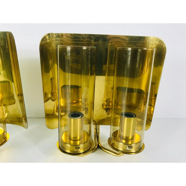 Mid-Century Modern Mid-Century Swedish Brass Sconces from Hans-Agne Jakobsson AB Markaryd, 1970s, Set of 2 For Sale - Image 3 of 10