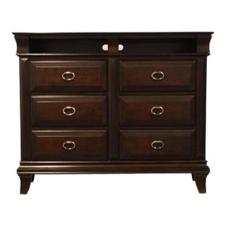 Home Meridian International Kendall Collection Contemporary Traditional Style 52" Double Dresser / Console 8098-160 - Dark Merlot Finish For Sale