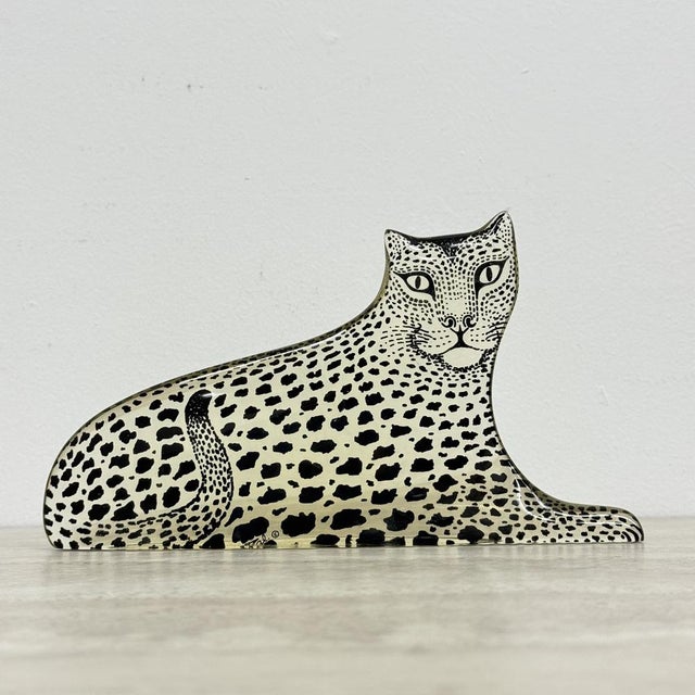 Large Mid-Century Modern Resin Leopard by Abraham Palatnik, Brazil, 1970s For Sale - Image 18 of 18
