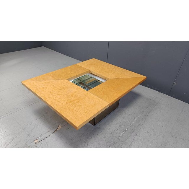 Vintage Ash Coffee Table attributed to Paul Michel, 1970s For Sale - Image 16 of 18