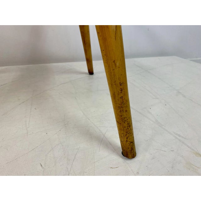 Pair of armchairs By Albert Haberer for Hermann Fleiner Cherry wood Nice leather detail holding the spindles in place Seat...