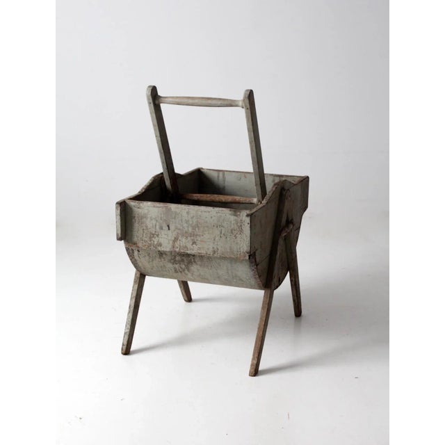 Antique Rocking Laundry Wash Tub For Sale - Image 6 of 13
