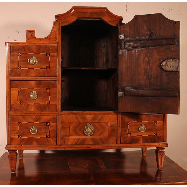 18th Century Italian Walnut Cabinet For Sale - Image 9 of 18