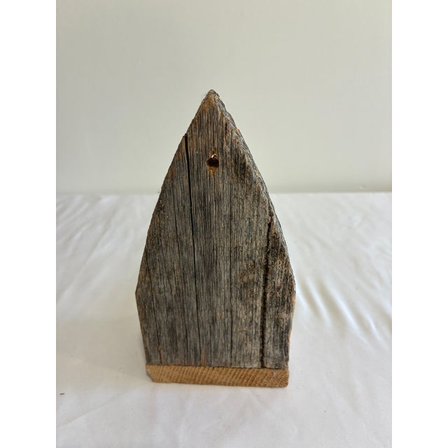 Wood Vintage Rustic Wooden Shelf / Primitive Wall Bracket For Sale - Image 7 of 8