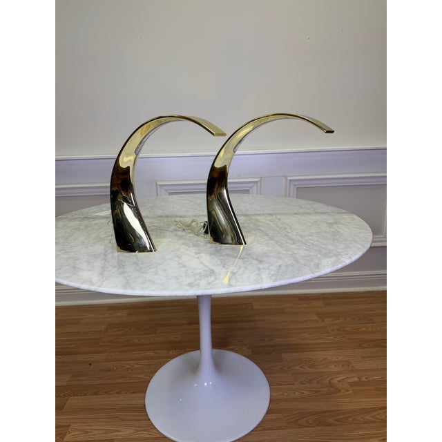 Infuse your home with a double dose of modern Italian luxury with this striking pair of authentic Kartell "Taj Mini" LED...