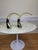 Infuse your home with a double dose of modern Italian luxury with this striking pair of authentic Kartell "Taj Mini" LED...