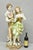 Vintage 1964 Azzolin Brothers Inporters Ceramic Victorian Renaissance Boy & Girl Large Figurine Courting Scene Statue...