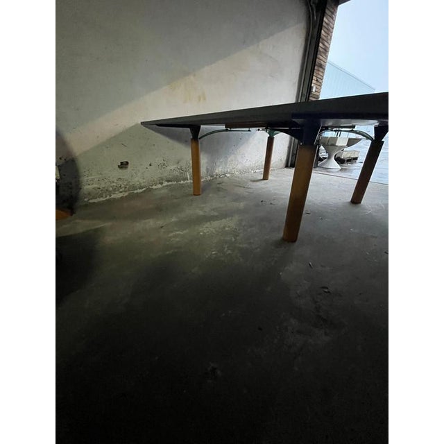 Brown Square Convertible Table by Francesco Binfaré for Cassina, 1980s For Sale - Image 8 of 11