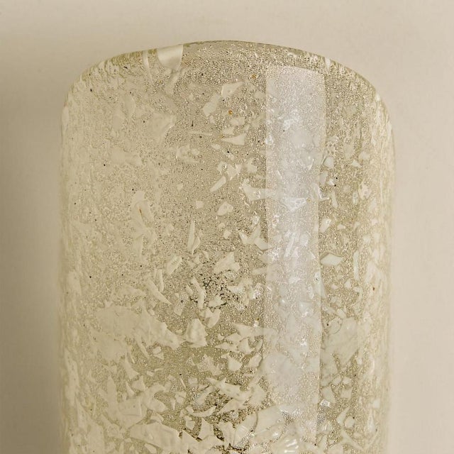 1960s Brass & Glass Wall Lights in the style of Hillebrand, Germany, 1969, Set of 2 For Sale - Image 5 of 11