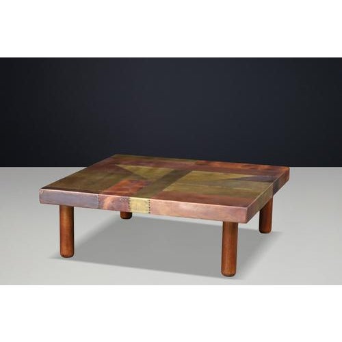 Copper Patchwork Coffee Table by Lorenzo Burchiellaro, Italy, 1960s For Sale - Image 15 of 18