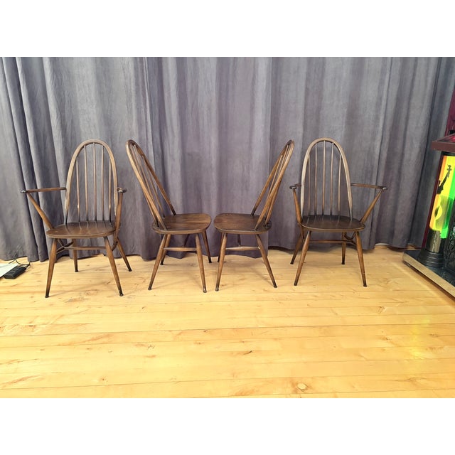 Quaker Windsor Chairs by Lucian Ercolani for Ercol, United Kingdom, 1960s, Set of 4 For Sale - Image 12 of 18