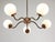 Vintage Light Fixture with Five Wiggle Arms. Take 5x Standard E14 Lightbulbs (Not Included). May require replacement...