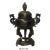 2010s Chinese Oriental Dark Brown Bronze Metal Incense Burner Display For Sale - Image 5 of 6