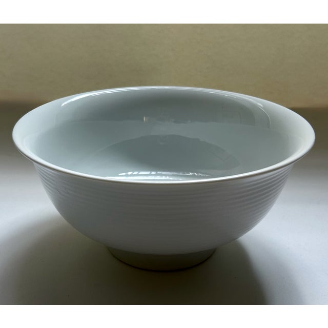 Late 20th Century Late 20th Century Dansk Winter White Tapestries Porcelain Serving Bowl For Sale - Image 5 of 16