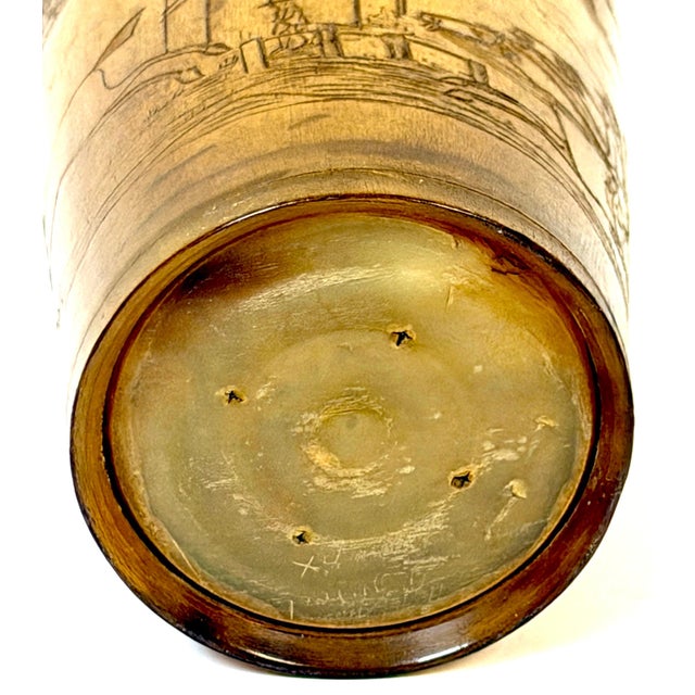 Traditional English Georgian Sporting Cow Horn Beaker, Continuous Steeplechase Race For Sale - Image 3 of 13