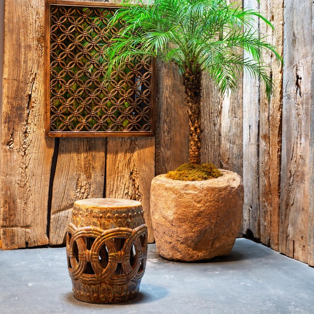 This sculptural, ceramic garden seat reinvents the barrel shape of classic Chinese drum stools. Slip casted in low relief,...