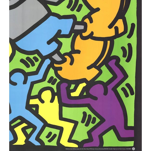 Keith Haring 1989 Keith Haring 'Andy Mouse' Pop Art Black, Blue, Orange, Gray, Green Germany Serigraph For Sale - Image 4 of 5