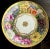 Late 18th Century Antique Hand-Painted Gold Gilt Rim Fine Porcelain Saucer For Sale - Image 5 of 5