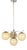 Art Deco Bauhaus Nickel Plated Chandelier with Opaline Glass, 1930s For Sale