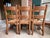 Set 6 Vintage French Ladder Back Dining Chairs Rush Seat Oak Country Farmhouse For Sale - Image 11 of 18