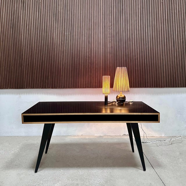 Vitage German Writing Desk by Hans Bellmann for Domus Raumkunst, 1950s For Sale - Image 13 of 18