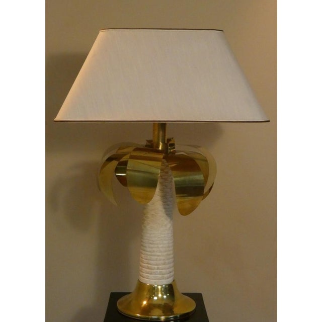 Palma Table Lamp in Brass and Resin, Italy, 1970s For Sale - Image 13 of 13