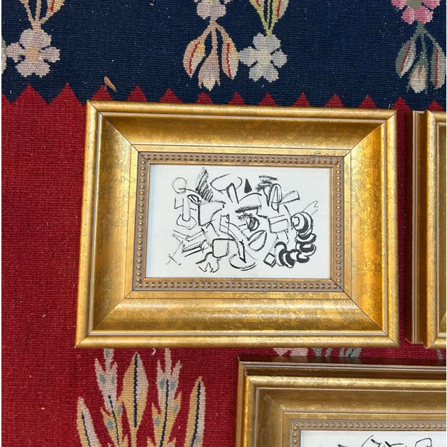 Abstract 1950’s Three Original Abstract Expressionist Paintings - Set of Three For Sale - Image 3 of 5