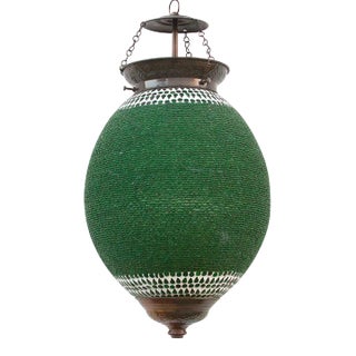 Emerald Pendant Sphere Lantern For Sale