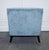 Pale Blue Velvet Armchair with Black and Gilt Legs For Sale - Image 6 of 11