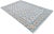 Mid-Century Modern Handmade Cotton Vegetable Dyed White, Sky Blue and Tan Star and Gingham Rug - 8'x10' For Sale - Image 3 of 10