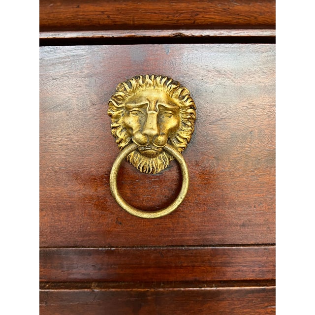 19th Century Classical Charles X Burled Mahogany Secretaire a Abattant For Sale - Image 12 of 13