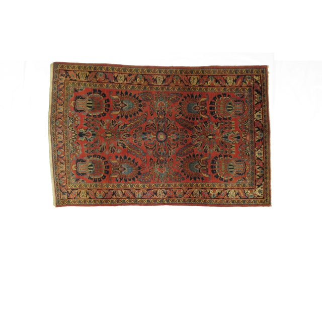 1920s Vintage Persian Sarouk Rug - 4′3″ × 6′9″ For Sale In New York - Image 6 of 6