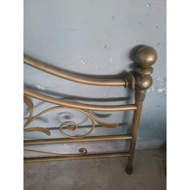 Lacquered Wrought Iron Footboard, 1950s For Sale - Image 6 of 7