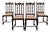Antique 20th Century Barley Twist Oak Dining Chairs, Set of 4 For Sale