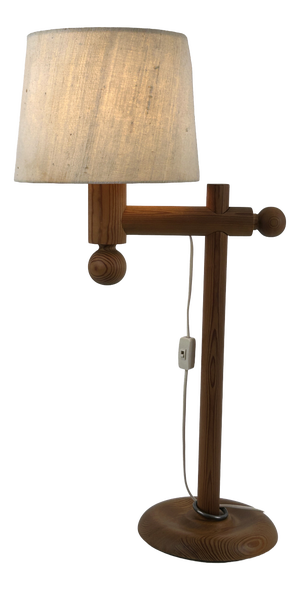 Pine Table Lamp by Uno & Östen Kristiansson for Luxus Vittsjö, 1960s