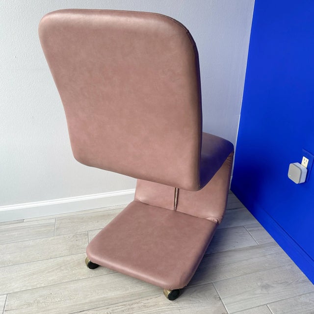 Metal Design Institute of America Postmodern Desk/Vanity Chair For Sale - Image 7 of 10