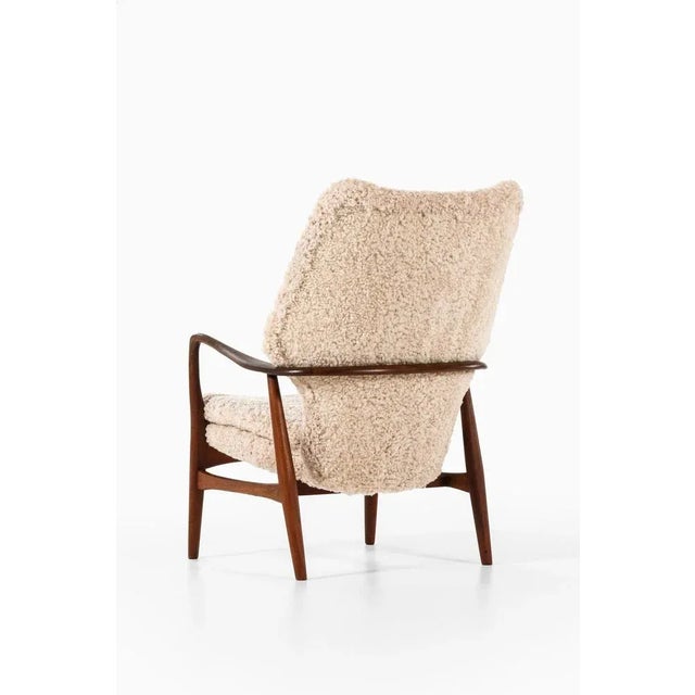 Wood Model MS-6 Easy Chair by Henry Schubell for Madsen & Schubell, 1950s For Sale - Image 7 of 11